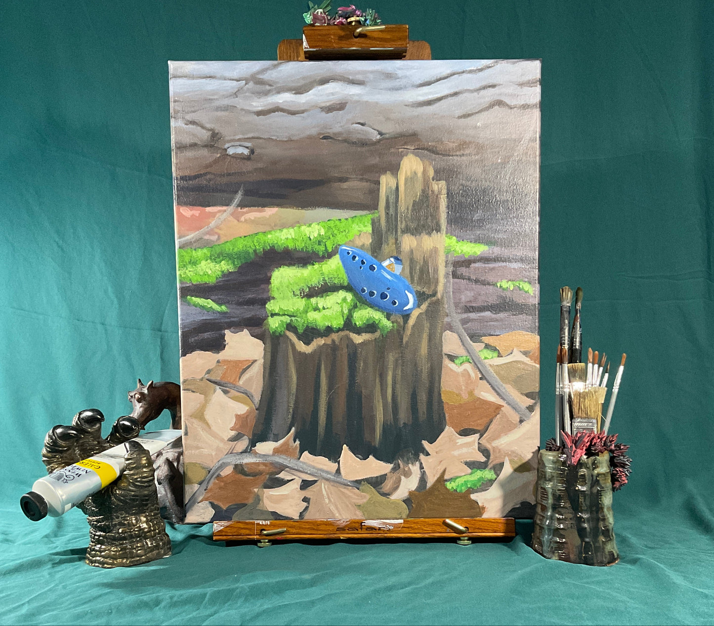 Original Ocarina Stump Painting